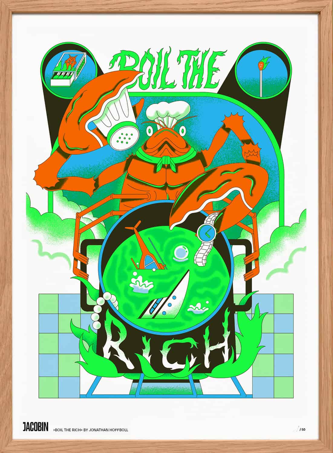 »Boil the Rich II« Riso-Druck