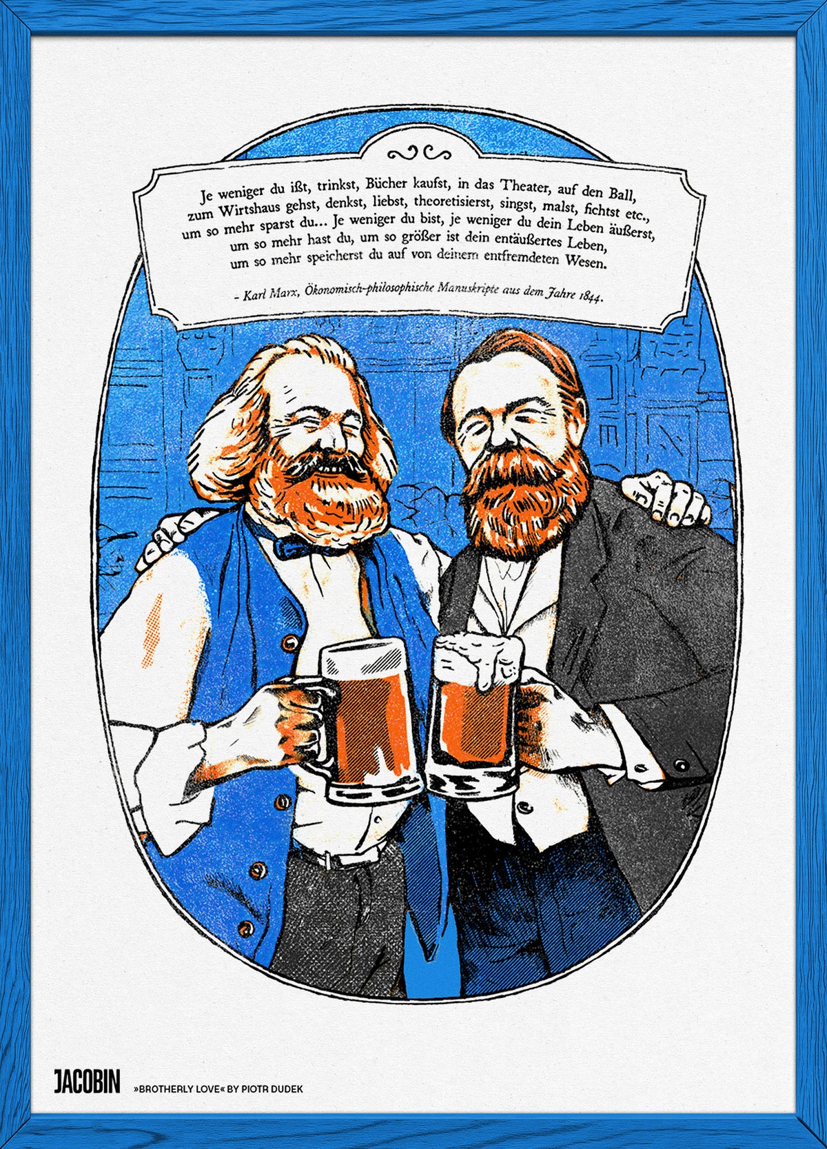 Riso-Druck: Brotherly Love