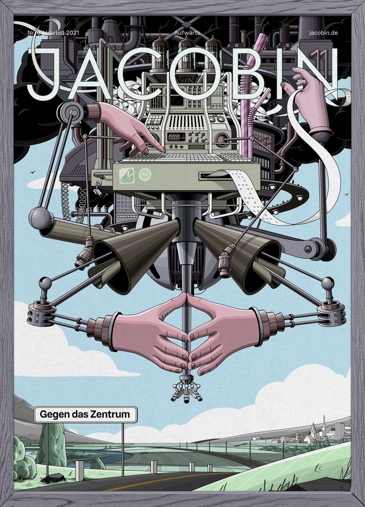 Poster: Gegen das Zentrum (Jacobin #6)