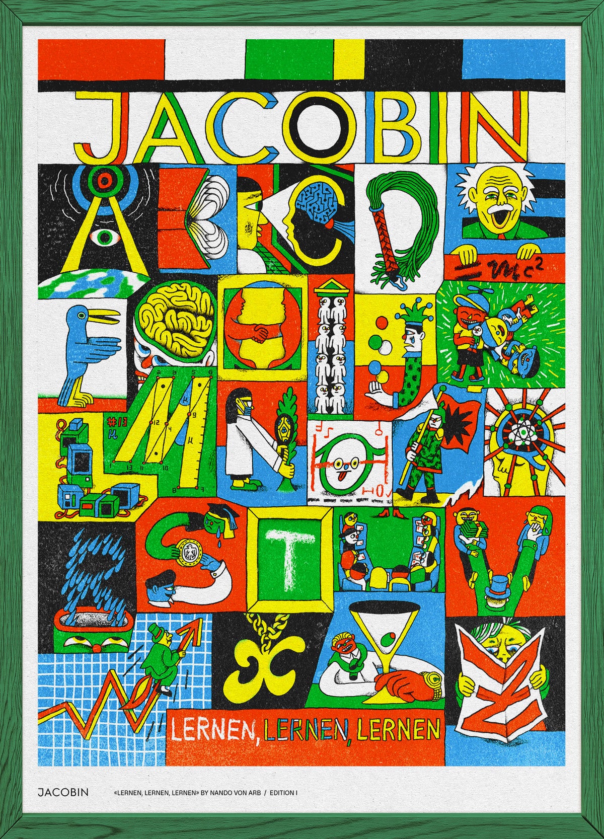 Riso-Druck: Lernen, lernen, lernen (Jacobin #13)