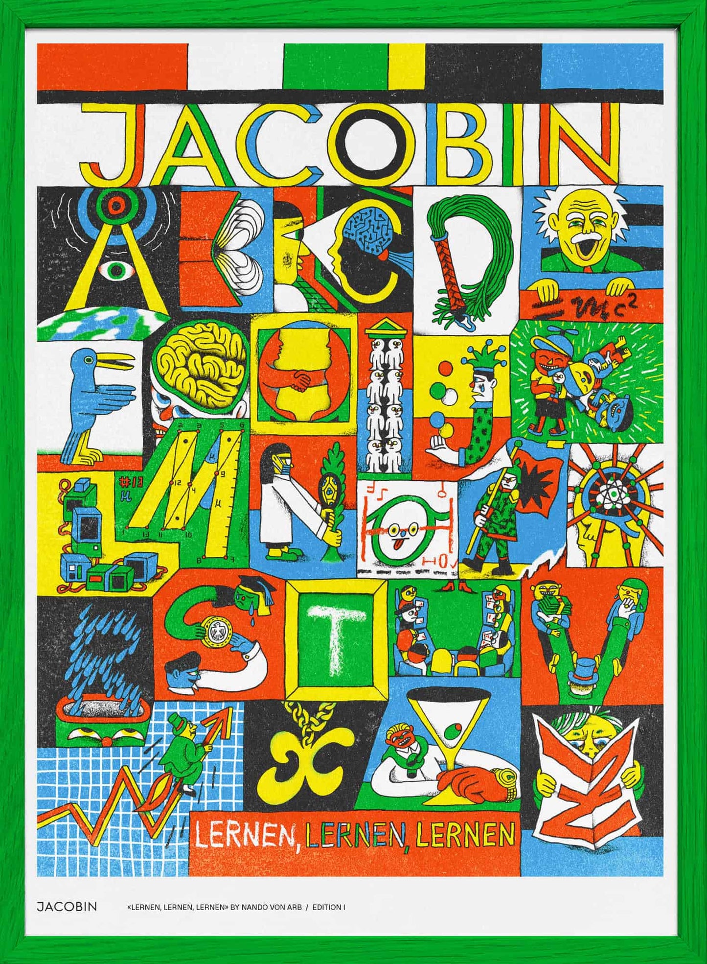 Riso-Druck: Lernen, lernen, lernen (Jacobin #13)