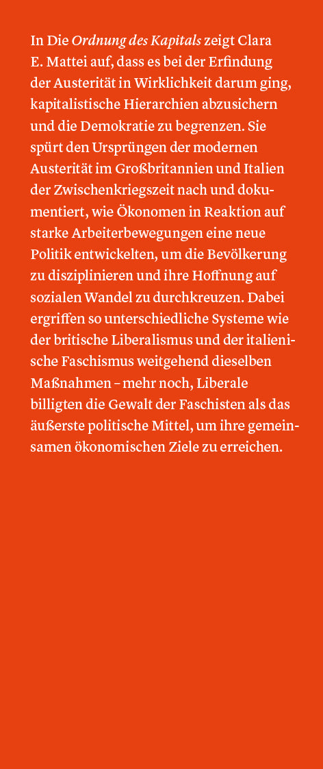 Die Ordnung des Kapitals