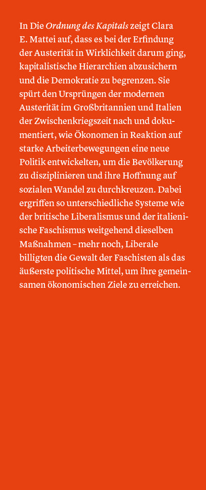 Die Ordnung des Kapitals