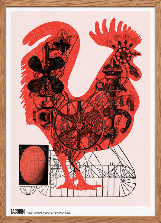 Riso-Druck: Mechanical Rooster